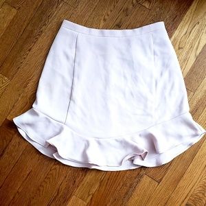 J. Crew blush pink flounce skirt
